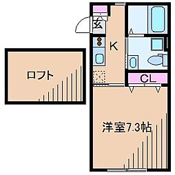間取図画像 1K