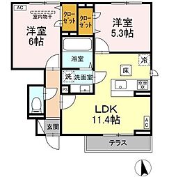 フォルテーヌ・イイクラII 1階