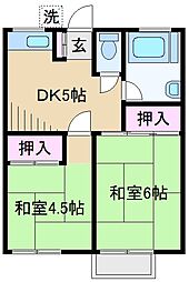 間取図画像 2DK