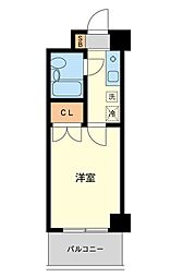 ファミーユビル 5階1Kの間取り