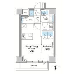 間取図画像 1LDK