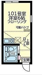 ユナイト大口スコティッシュロード ワンルームの間取図画像