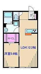 リブリ・ザシード日吉 1LDKの間取図画像