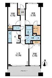 CASSIA横濱ガーデン山 3LDKの間取図画像