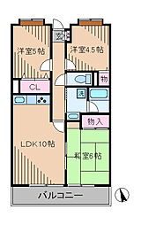 リエス蟹ヶ谷 3LDKの間取図画像