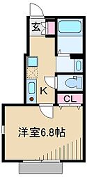 REFINADO 1Kの間取図画像