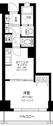 アール・ケープラザ新横浜3 1DKの間取図画像