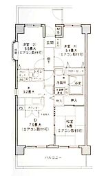 フォンテーヌ綱島 3LDKの間取図画像