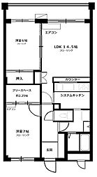シンシア 2SLDKの間取図画像