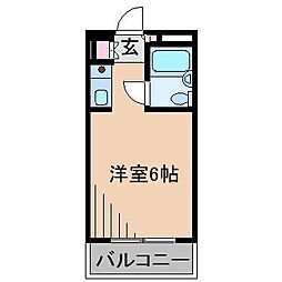 メゾン・ド・ノブレッス ワンルームの間取図画像