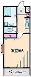 セント.エスト 1Kの間取図画像