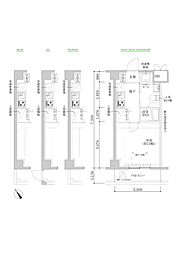 RELUXIA武蔵中原II 1Kの間取図画像