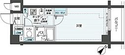 フェニックス新横濱エオール 1Kの間取図画像