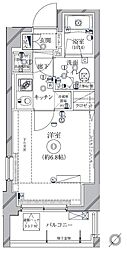 クレイシア新横浜 1Kの間取図画像
