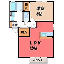 アティール ソフィア A  ｜ 栃木県宇都宮市下岡本町（賃貸アパート1LDK・1階・42.11㎡） その2