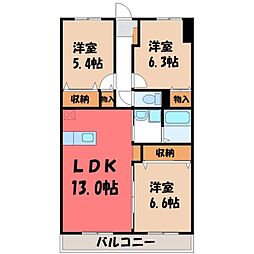 間取図画像 3LDK