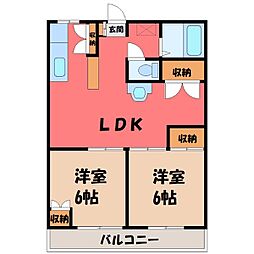 間取図画像 2LDK