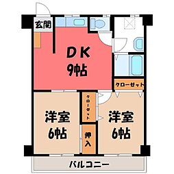 間取図画像 2DK