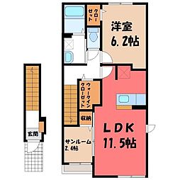 ライトガーデン 2階/-