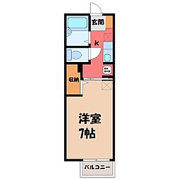 JR東北本線 雀宮駅 徒歩13分 1階/-