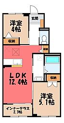 仮）宇都宮市下栗新築アパート 1階/-