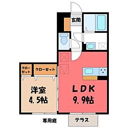 ロイヤルビュー 1LDKの間取図画像