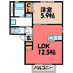 アメニティ・ハイツ Ｂ 1階/-