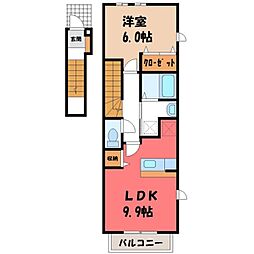メゾン・ド・スイ 1LDKの間取図画像