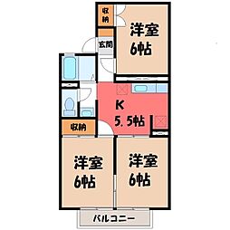 コーポなみまつ3 3DKの間取図画像