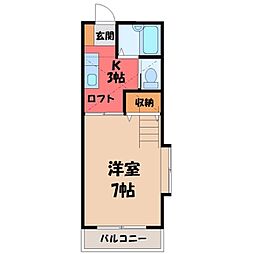 東武宇都宮線 東武宇都宮駅 6km 2階/-