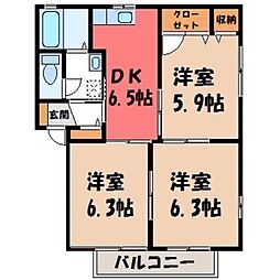 ハイツのぞみ C 2階/-