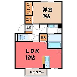 フレシール 1LDKの間取図画像