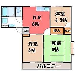 コーポリジェール B 1階/-