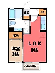 プレジール B 2階