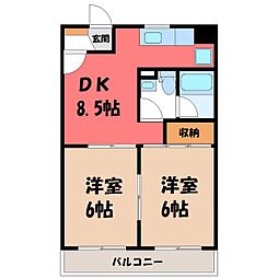 東武宇都宮線 南宇都宮駅 徒歩7分 3階/-