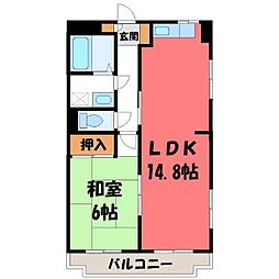 東武宇都宮線 東武宇都宮駅 4.9km 1階/-