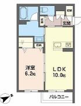 シャーメゾンサラ 201｜兵庫県加東市山国(賃貸アパート1LDK・2階・41.87㎡)の写真 その3