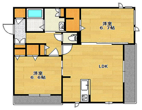 同じ建物の物件間取り写真 - ID:228049033407