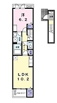 フロレゾンI 205 ｜ 兵庫県姫路市飯田（賃貸アパート1LDK・2階・43.79㎡） その2