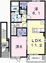ラフレシールあぼしＤ 2階