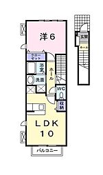 ラ・ペッシェＳ 2階
