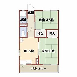 間取図画像 2DK