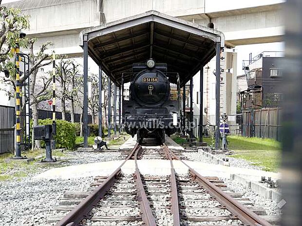 蒸気機関車D51があるSL公園の外観