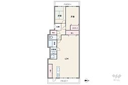ネオコーポ茨木 2LDKの間取図画像