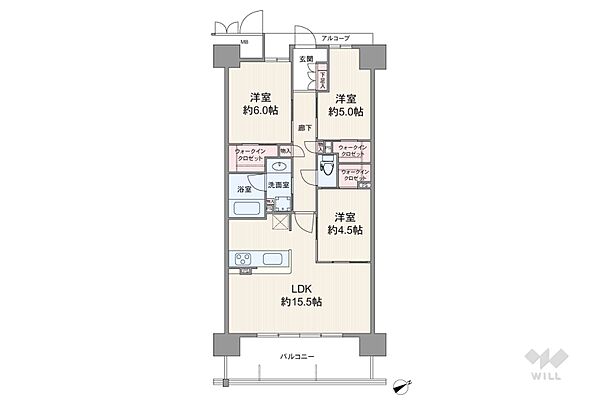 間取り リビオ彩都 14階/-