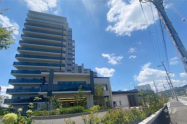 リビオ彩都の外観（北東側から）大阪モノレール彩都線「彩都西駅」徒歩9分！買い物施設も徒歩圏内に揃っています！