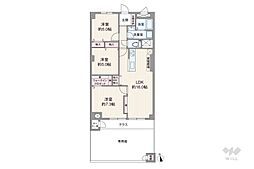 ダイヤシャトー千里 3LDKの間取図画像