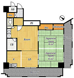 間取図画像 2LDK