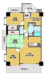間取図画像 3SLDK