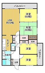 サンポートハイム鹿児島 4LDKの間取図画像